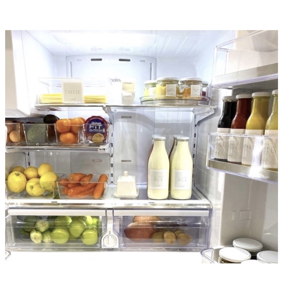 【GOGOMART】Storage Organizer Acrylic Akrilic Transparan / Tempat Penyimpanan Laci Meja &amp; Kulkas Aesthetic
