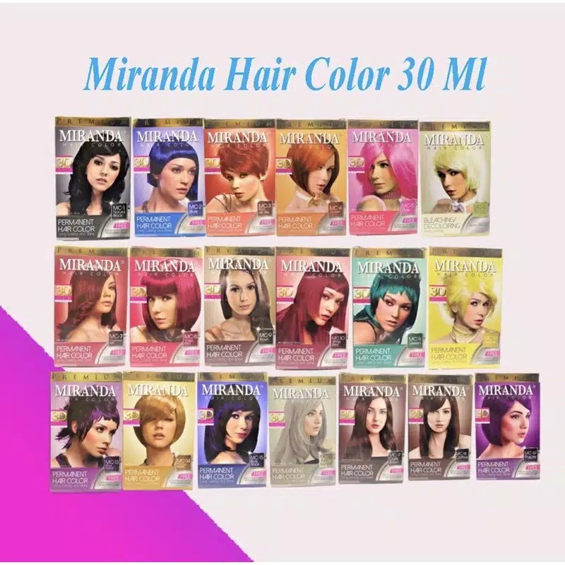 Hair Color 30 ml Miranda Semir Rambut