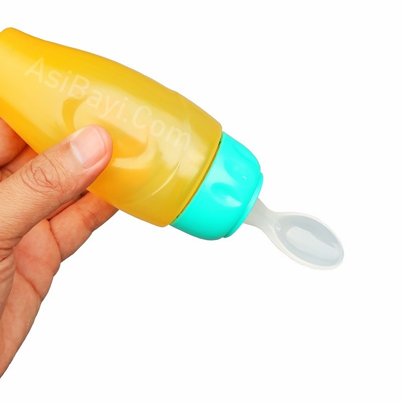 Baby Safe Bottle Spoon Soft Squeeze Botol Sendok Makanan Bayi MPASI