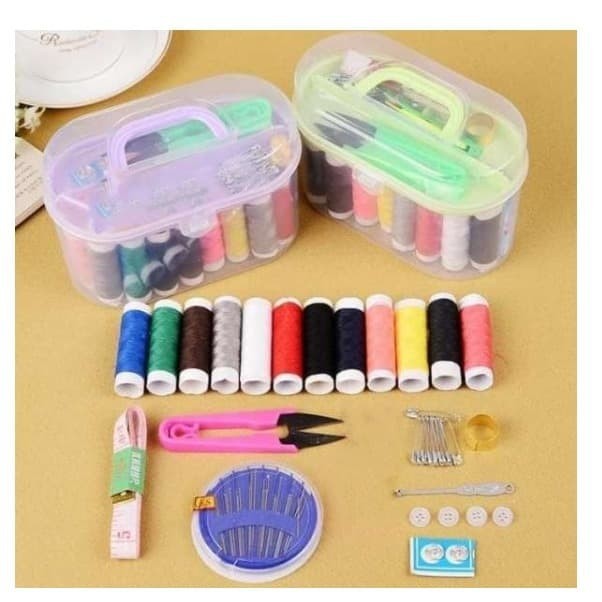 Peralatan Jahit Lengkap 1 Set dengan Box / Mini Sewing Kit