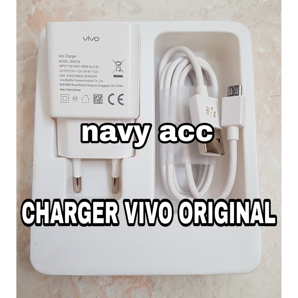 Charger Vivo Fast Charging Original - Charger Vivo bk0720 Original