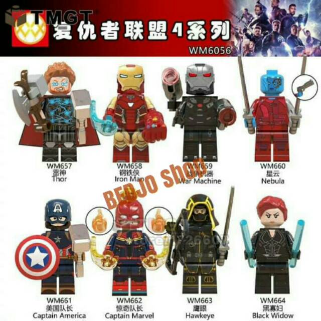 Mainan Lego Mini Figure Marvel Avengers End Game Set