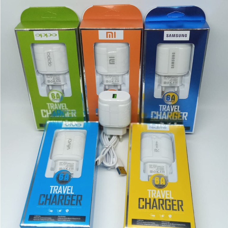 Charger 6A Output Model VMT-C1 &amp; VMT-C2 Led Quick Charger Travel 3.0