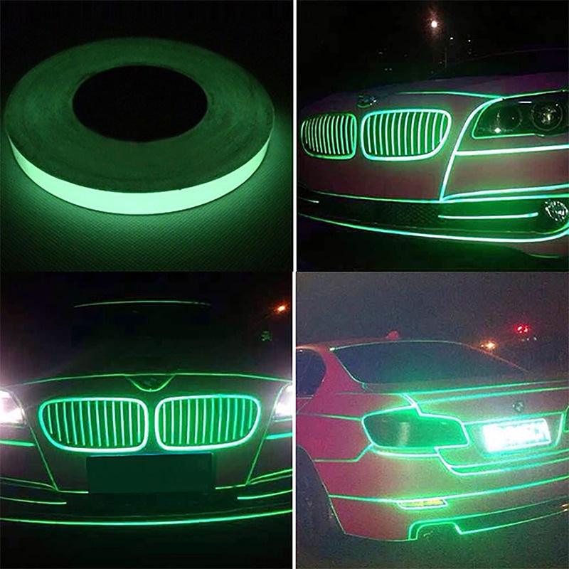 Tape Reflektif Mobil DIY Stiker Otomotif Tape Peringatan Tubuh Stiker Reflektor Safety Auto Styling Reflective Tape