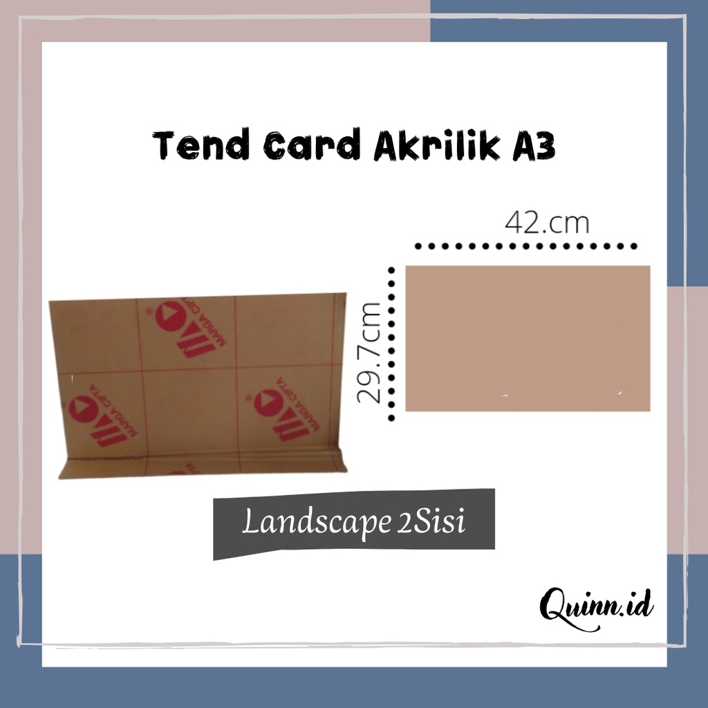 

Tend Card A3 / Akrilik A3 / Tend Card Acrylic