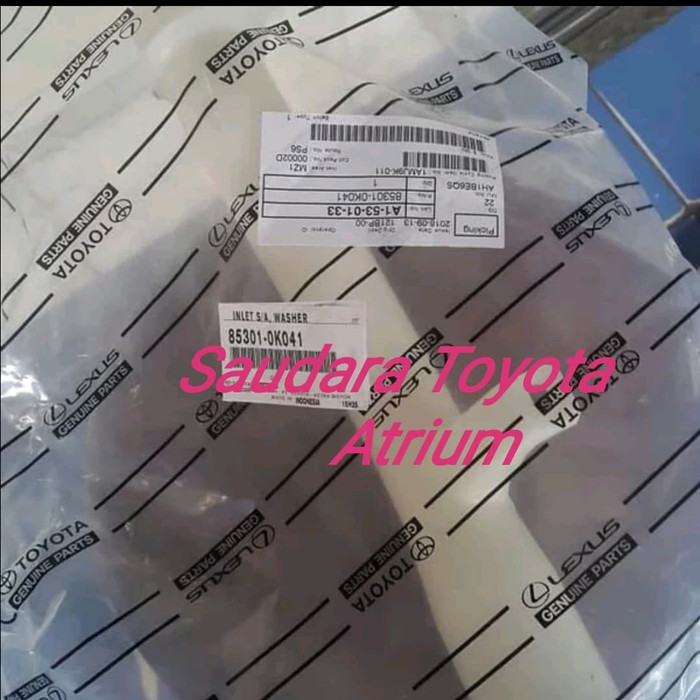 belalai tabung air wiper pipa sambungan tabung air wiper innova ori