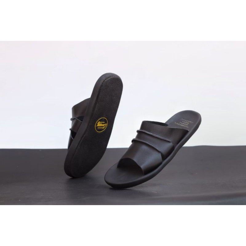 TAIM BLACK Sandal pria kulit asli cevany original handmade sandal jepit kulit pria bisa COD