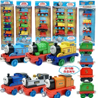 Set Mainan Kereta  Api  Thomas  Kecil Magnetik Pull Back 