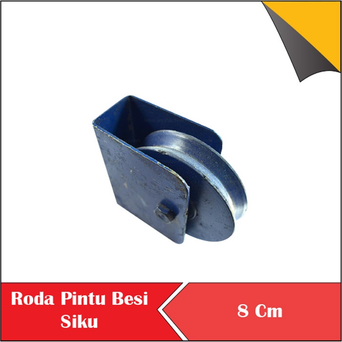 Roda Pintu Pagar Besi Rel Siku 8 Cm