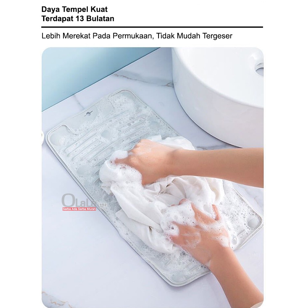 PAPAN CUCI PAKAIAN LIPAT BAHAN SILICON OLL-0315