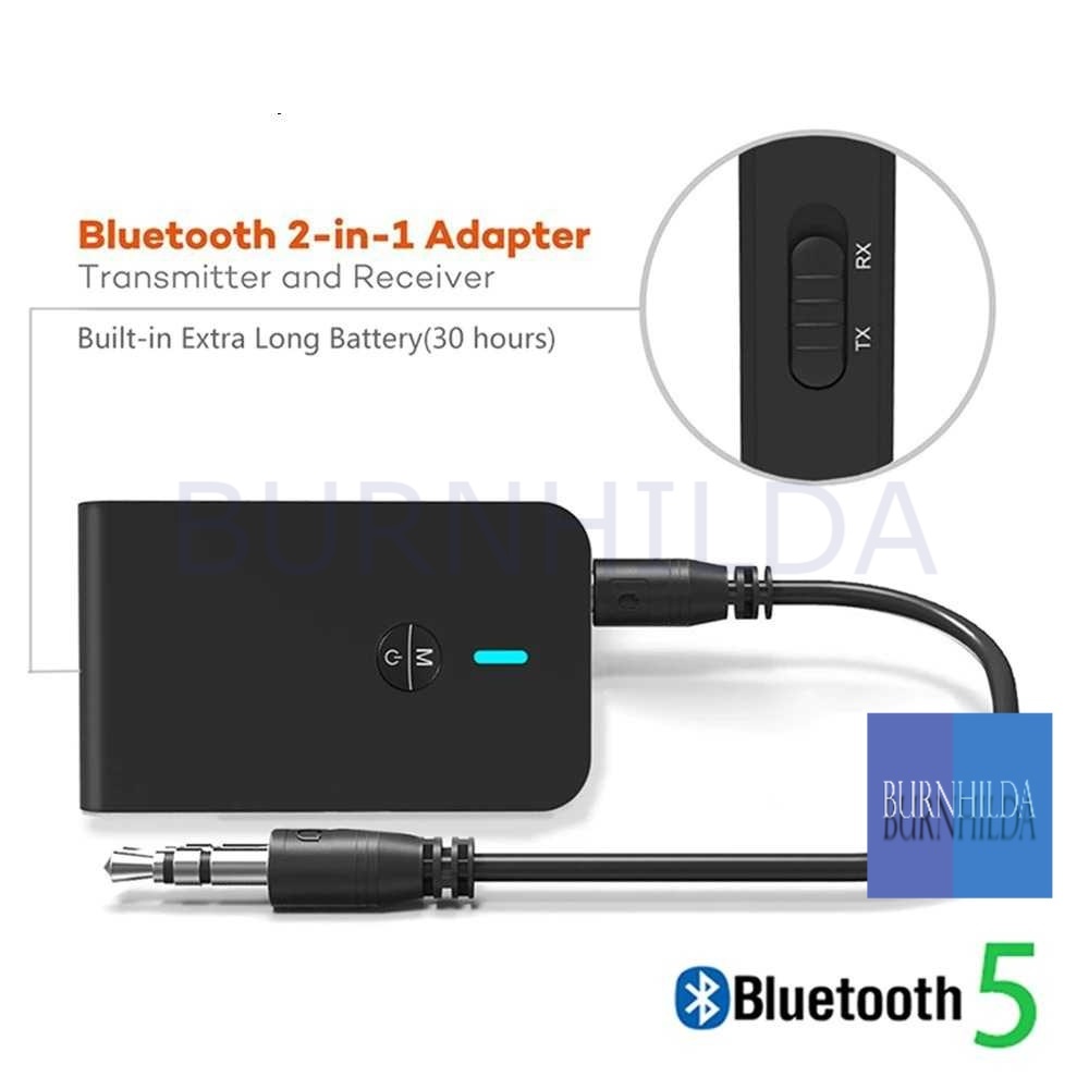 2in1 Audio Bluetooth 5.0 Receiver Transmitter 3.5mm mobil motor burnhilda