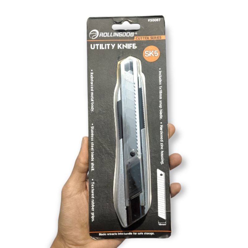 

Pisau Cutter Kater Premium Metal - Rollingdog