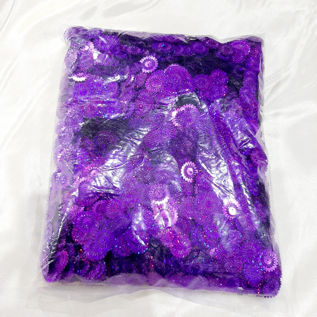 Payet cakra - Manik Piring 20mm warna/ bahan kerajinan / payet / borci