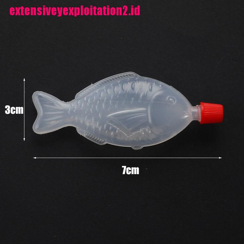 10pcs Saus Sushi Bentuk Ikan Sekali Pakai Ukuran 8.5ml