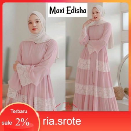 Baju Gamis Wanita Terbaru Anisa Abaya Termurah Model Gamis Lebaran 2020 Wollycrep Aplikasi Bordir