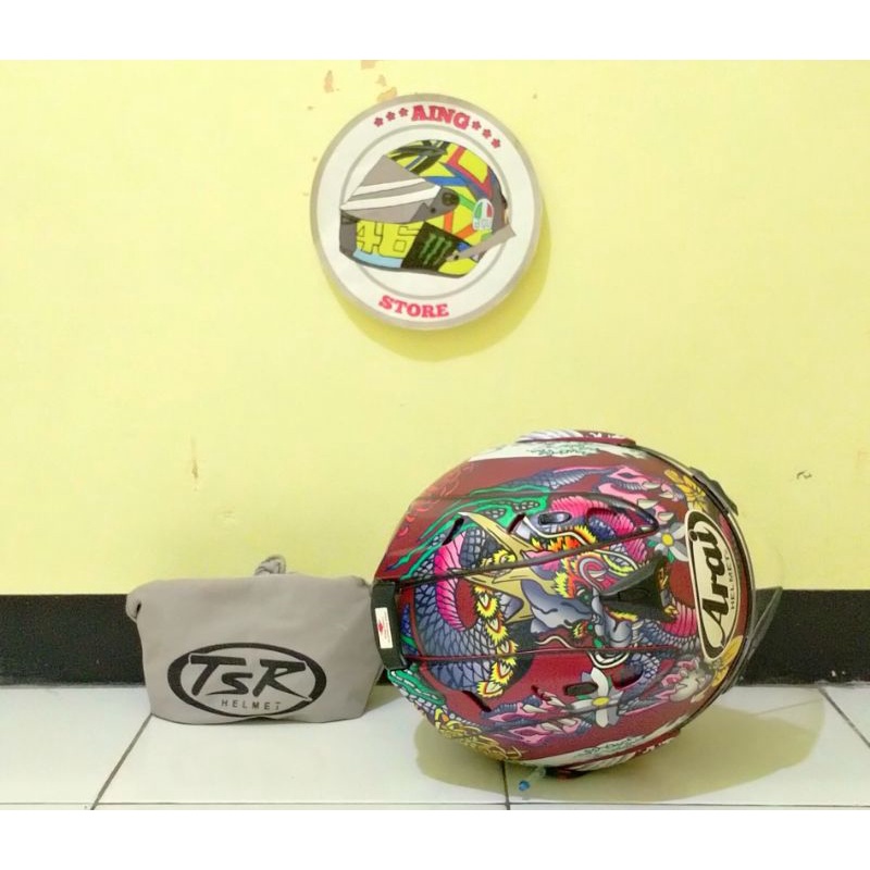 helm tsr copy arai ram 4 oriental red not dql agv shoei hjc ink kyt nolan