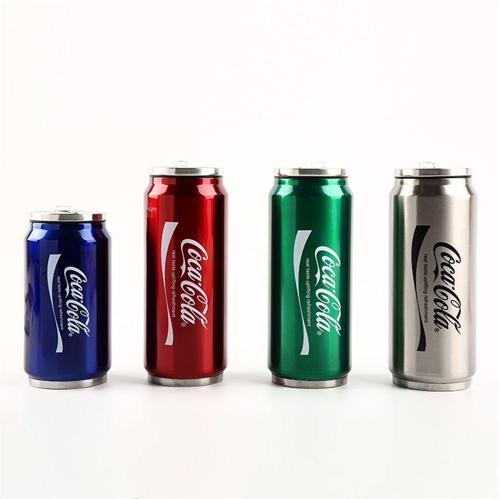 Chookyy Cangkir Termos Hadiah Natal Reusable Cola Creative Straw Water Bottle Drink Mug Coffee Insulated Cup