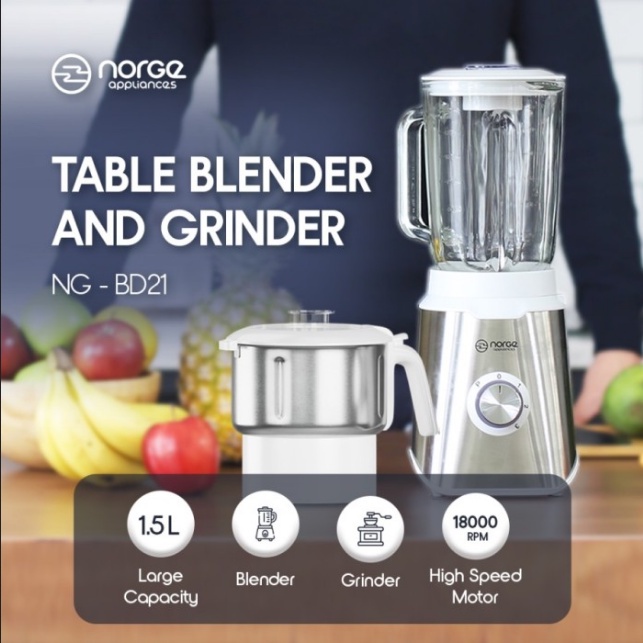 NORGE Table Blender And Grinder NG-BD21