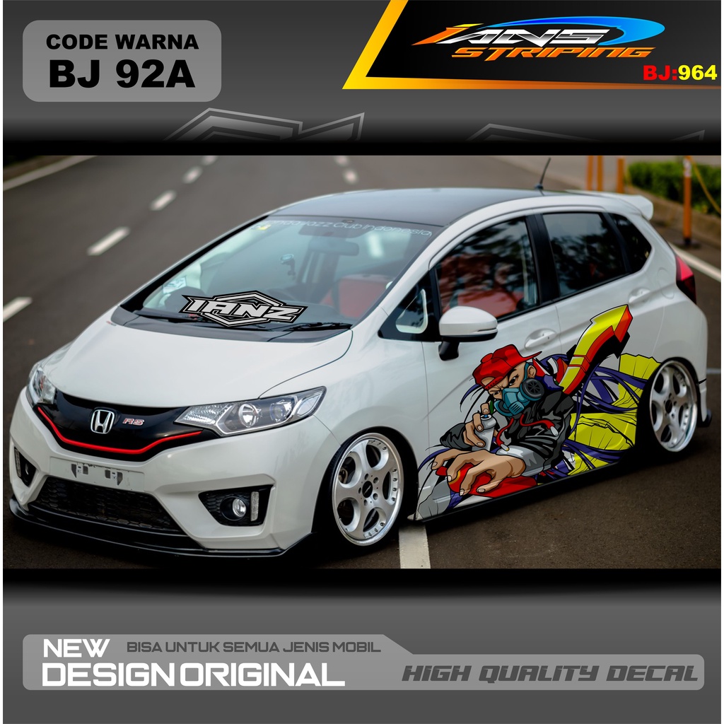 VARIASI STICKER MOBIL JAZZ / STIKER MOBIL BRIO / DECAL STIKER MOBIL SWIFT / STIKER MOBIL TOYOTA / DECAL STICKER MOBIL / STIKER YARIS AYLA