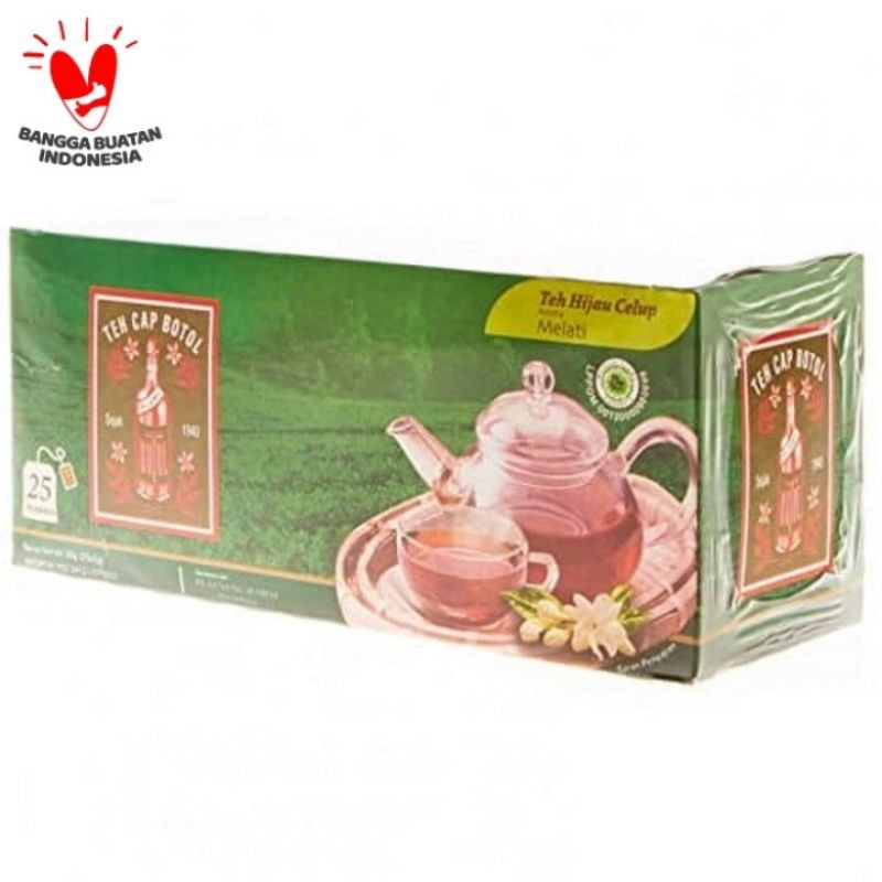

Teh Cap Botol Celup Hijau Melati 25'S