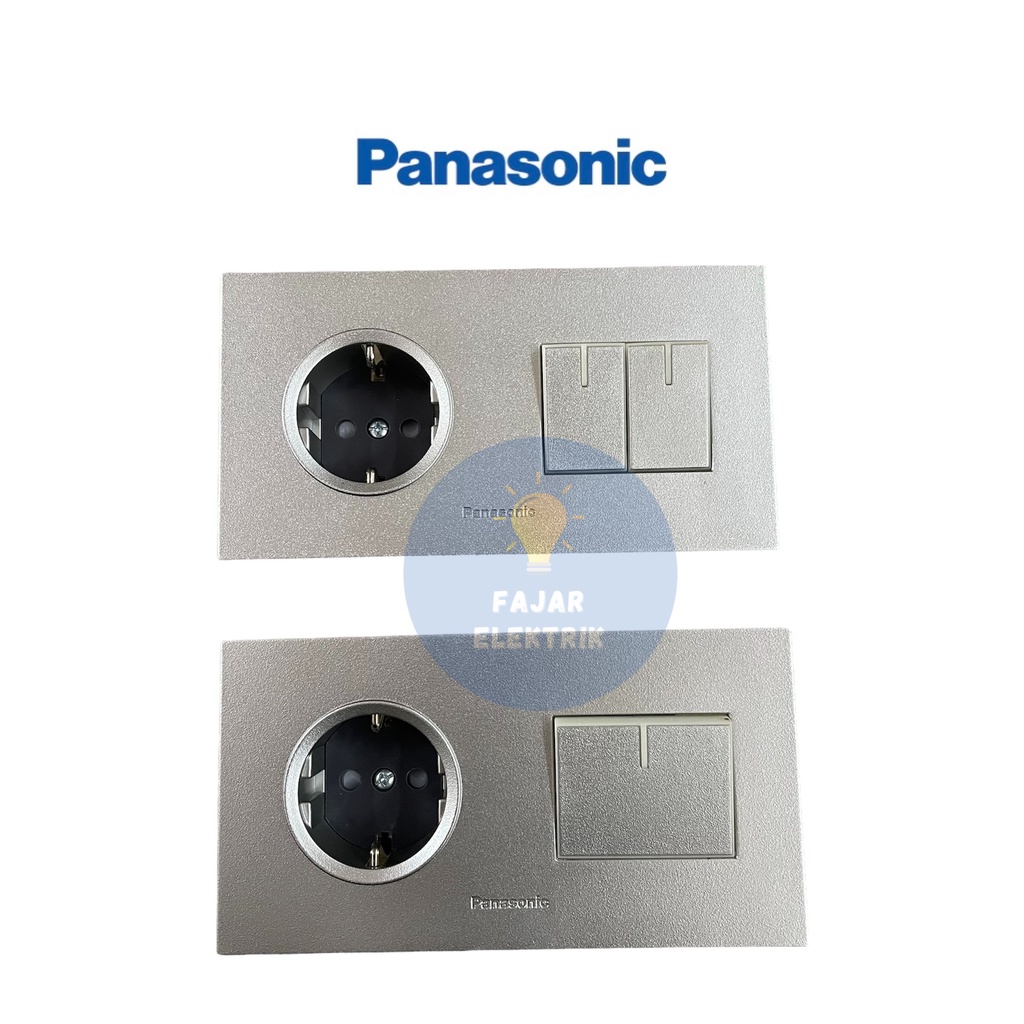 PANASONIC STOP KONTAK CP + SAKLAR ENGKEL / SERI SILVER