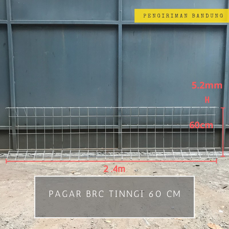 Pagar BRC tinggi 60 cm