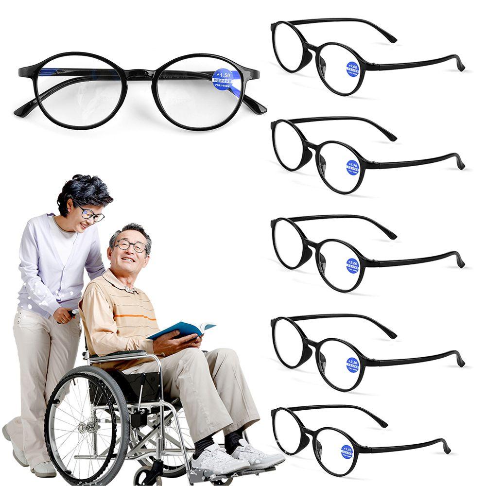 Lily Kacamata Baca Unisex Bingkai Bulat Antifatigue Readers Glasses Presbyopia Eyeglasses