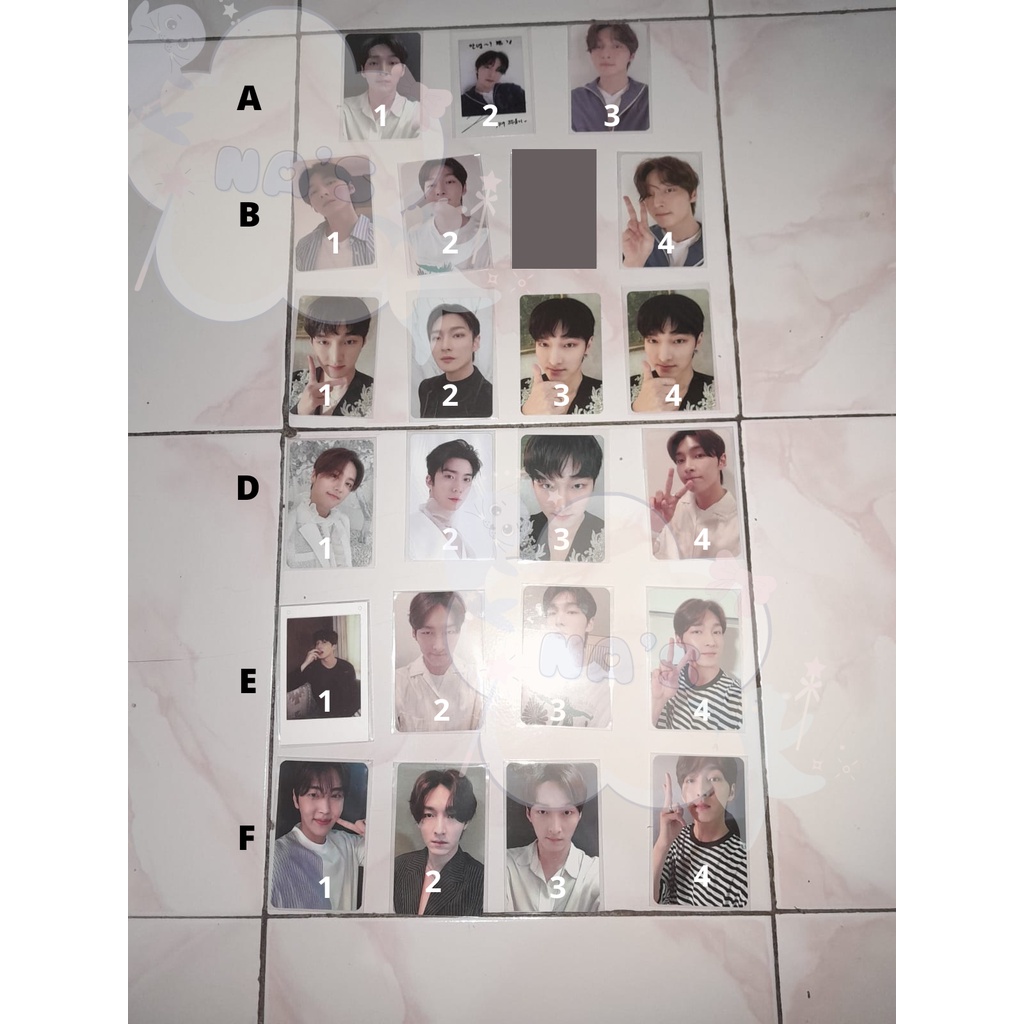 SF9 ZUHO JAEYOON YOUNGBIN HWIYOUNG PHOTOCARDS TURN OVER TEAR DROP ERA