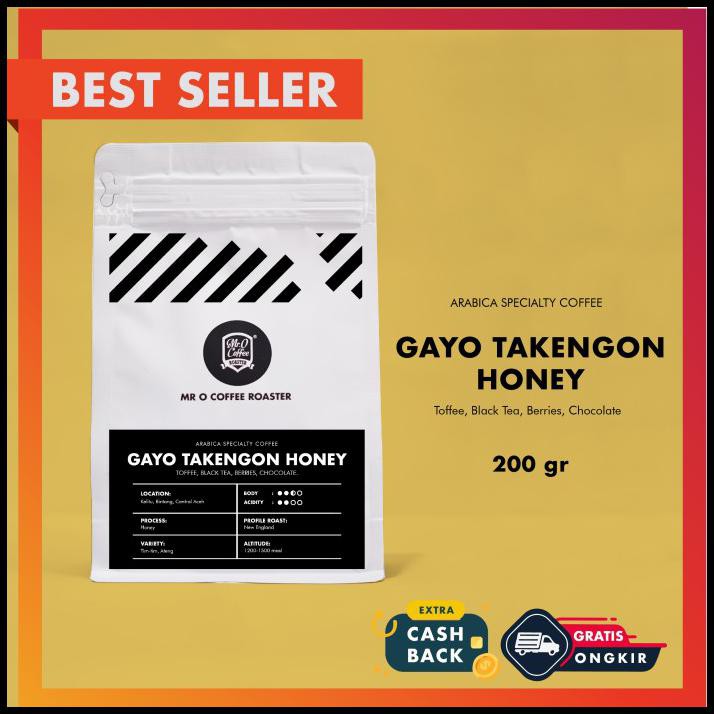 

Kopi Gayo Honey Takengon Single Origin Arabika Specialty Biji / Bubuk - Satuan, Biji Sangrai