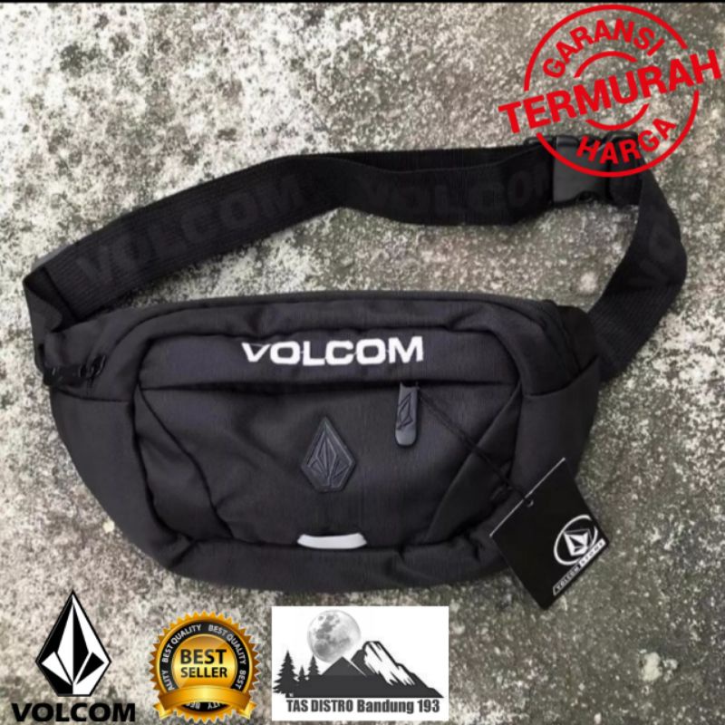 Tas Slempang Waistbag VOLCOM TDB/ Tas volcom G.O Logo Besi