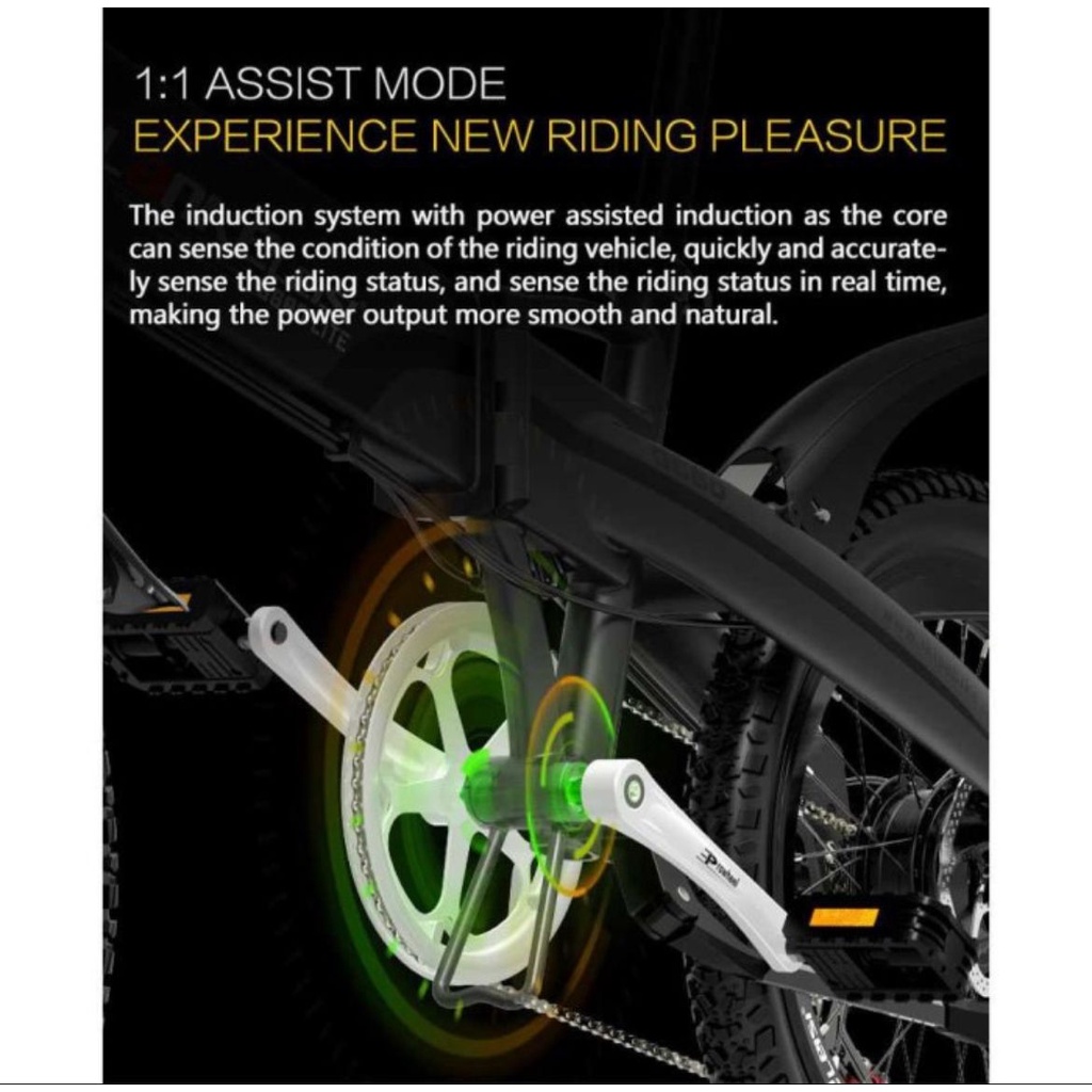 Sepeda Elektrik Lipat Moped Lankeleisi G660 Lite Edition 48V 8.7AH-4