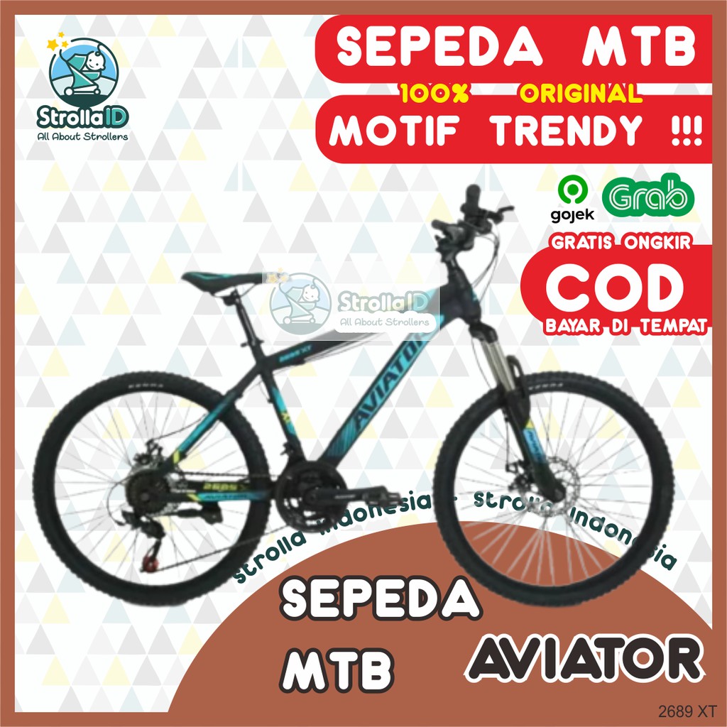 Mtb 24 Aviator 2689XT Sepeda Lipat Folding Bike Mtb 24 Aviator 2689XT Sepeda Gunung Road Bike Sepeda