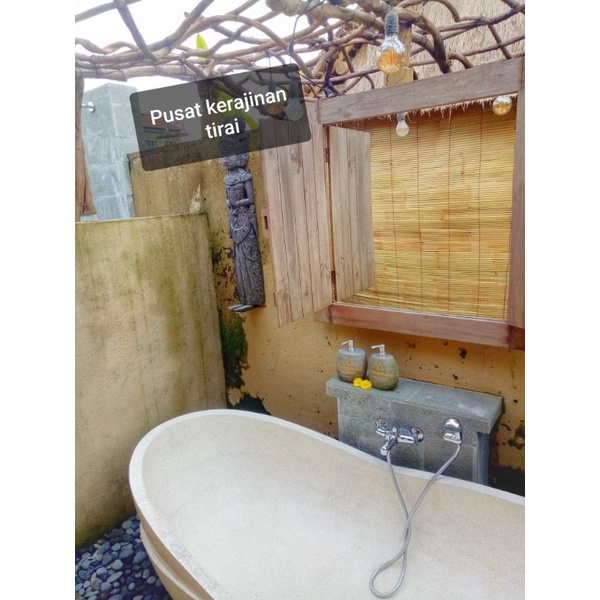 Tirai krey bambu outdoor / bambu waterproof / kere / Krei / kirai / kerai / gorden  UK 2m X1,5m