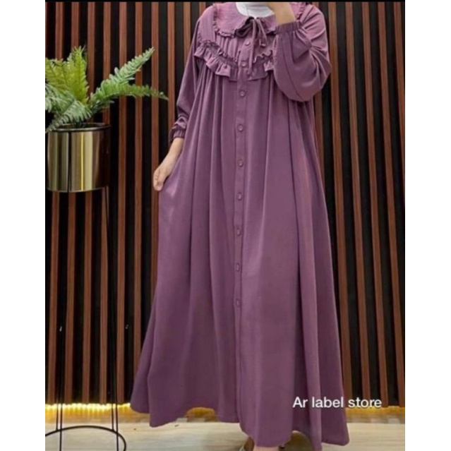 Hanum maxi dress / Gamis Airflow Import/ Fashion muslimah