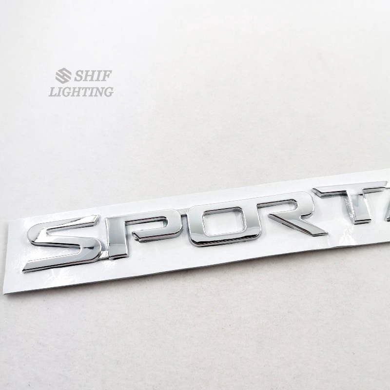 1pc Stiker Emblem Badge Tulisan Sportage Bahan Abs Untuk Bagasi Belakang Mobil Kia Sportage