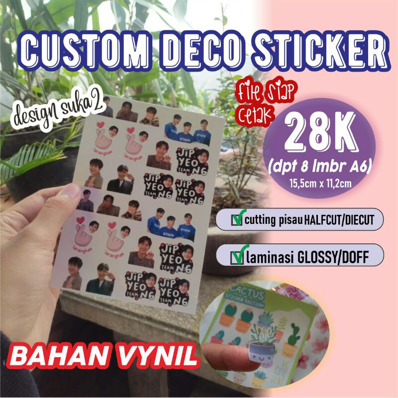 

STICKER CUSTOM TERMASUK CUTTING DAN LAMINASI