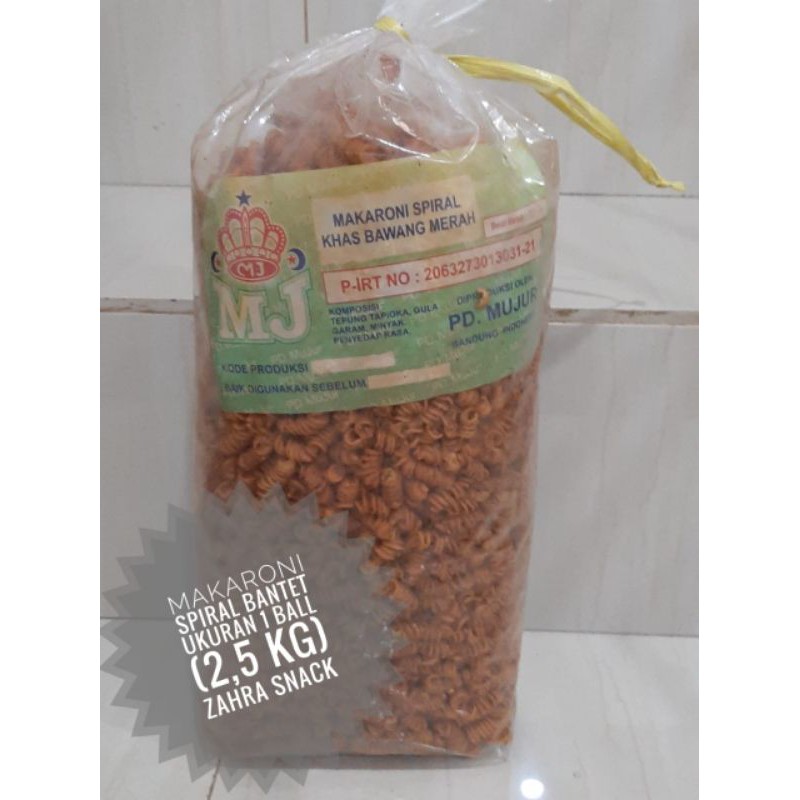 

MAKARONI SPIRAL CAP DAUN JERUK ISI 2,5 KG
