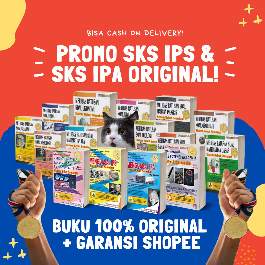 PROMO 15 BUKU SKS / BUKU SKS IPS / BUKU SKS IPA / SISTEM KEBUT SEMALAM / BUKU SBMPTN SOSHUM SAINTEK