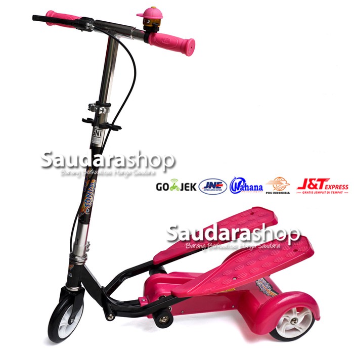 Skuter Injak Dua Pedal / Skuter Anak / Skuter Mainan Anak Otopet Pink