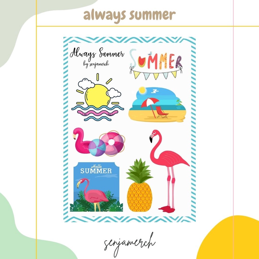 

Senjamerch - Always Summer Sticker Sheet