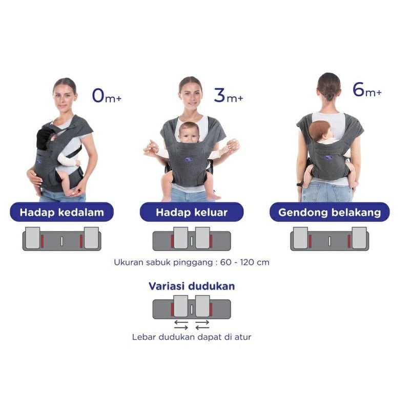 Baby Safe M-Shaped Carrier (BC010) - Gendongan Bayi