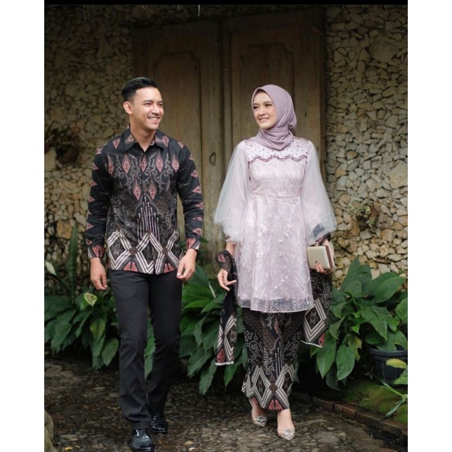 SET COUPLE LUNA TUNIK LILAC