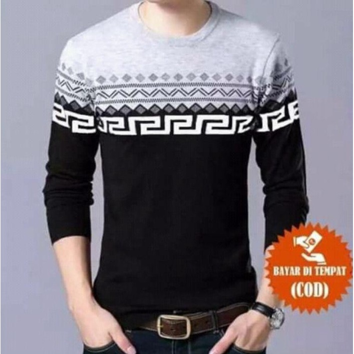 pojoksweater.id - Sweater Rajut Labirin Batik Tribal Kualitas Terbaik