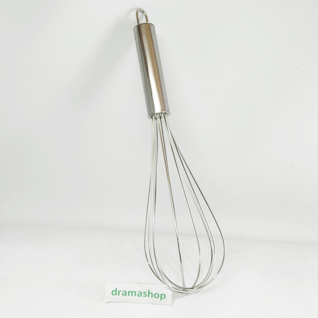 Alat Pengaduk pencampur mixer adonan manual balon balloon whisk sedang dramashop