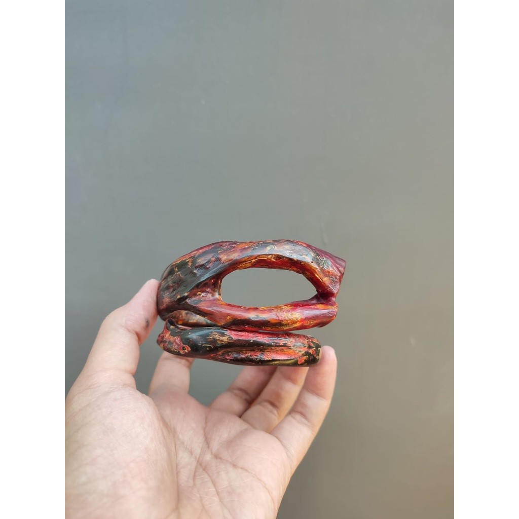 Gelang Akar Bahar Merah Asli Combong Natural