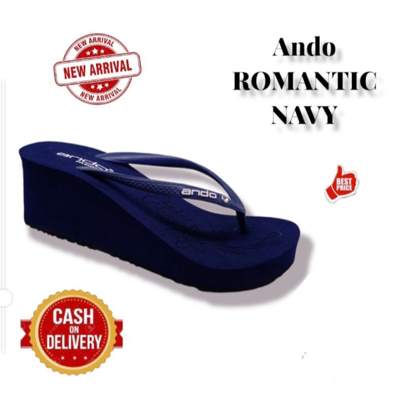 SANDAL JEPIT ANDO SANDAL WEDGES ANDO WANITA SENDAL TRENDY CEWEK PEREMPUAN