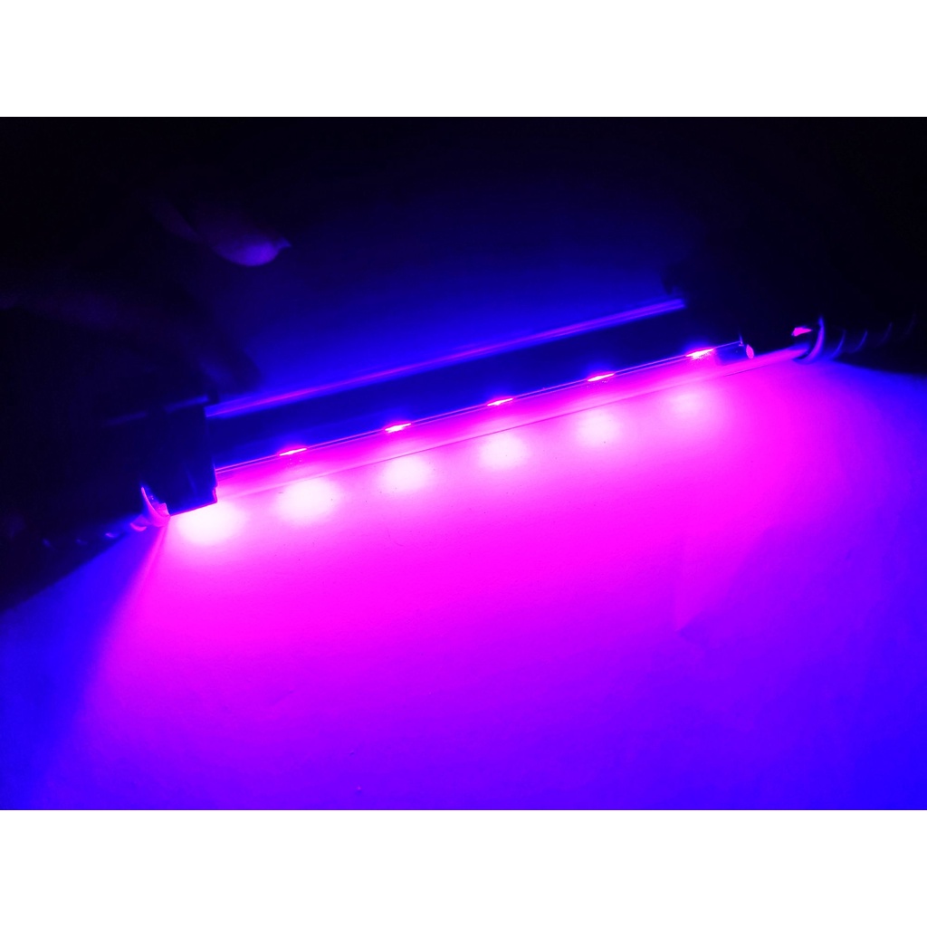 Lampu aquarium 40cm WARNA MERAH (PINK) / Lampu Led / Lampu celup / Lampu Akuarium