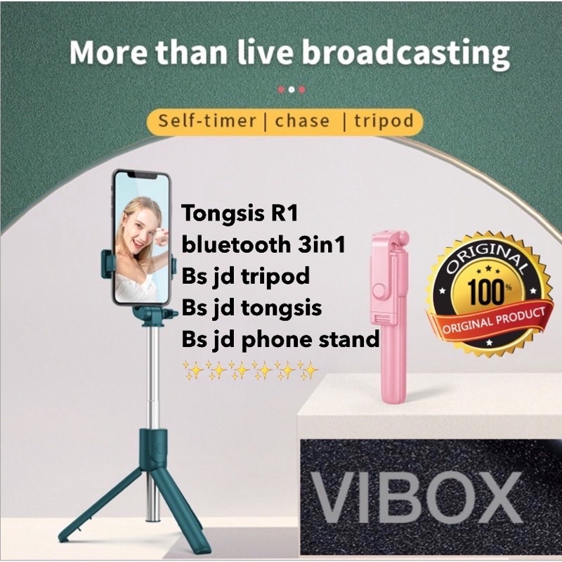 TONGSIS TRIPOD 3IN1 BLUETOOTH VIBOX R1 ORIGINAL