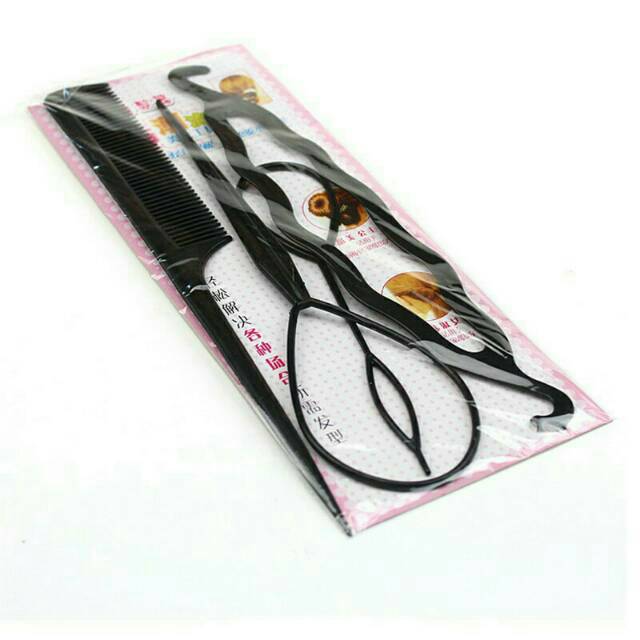 Magic topsy tail hair tools set ponytail maker/ alat styling rambut