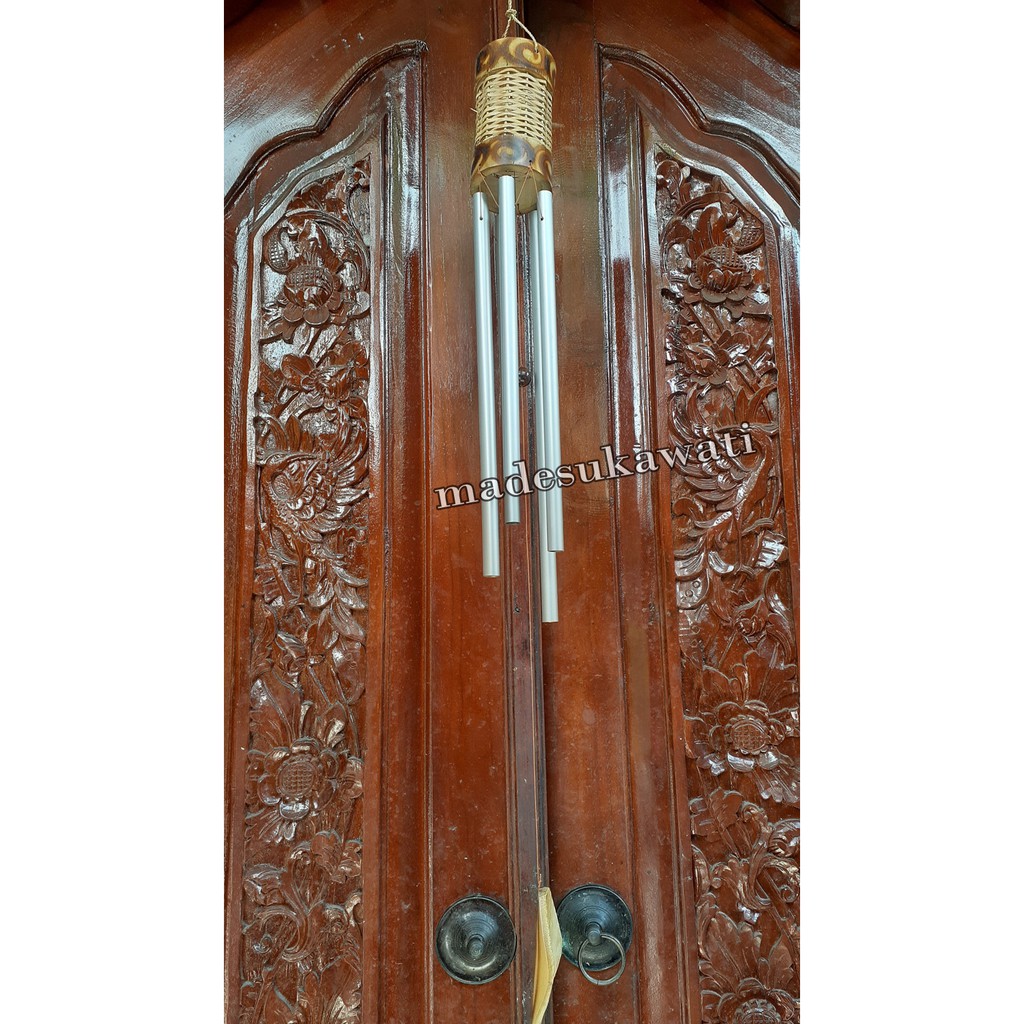 Lonceng Kerincingan gantung lumba-lumba besar wind chime bel aluminium